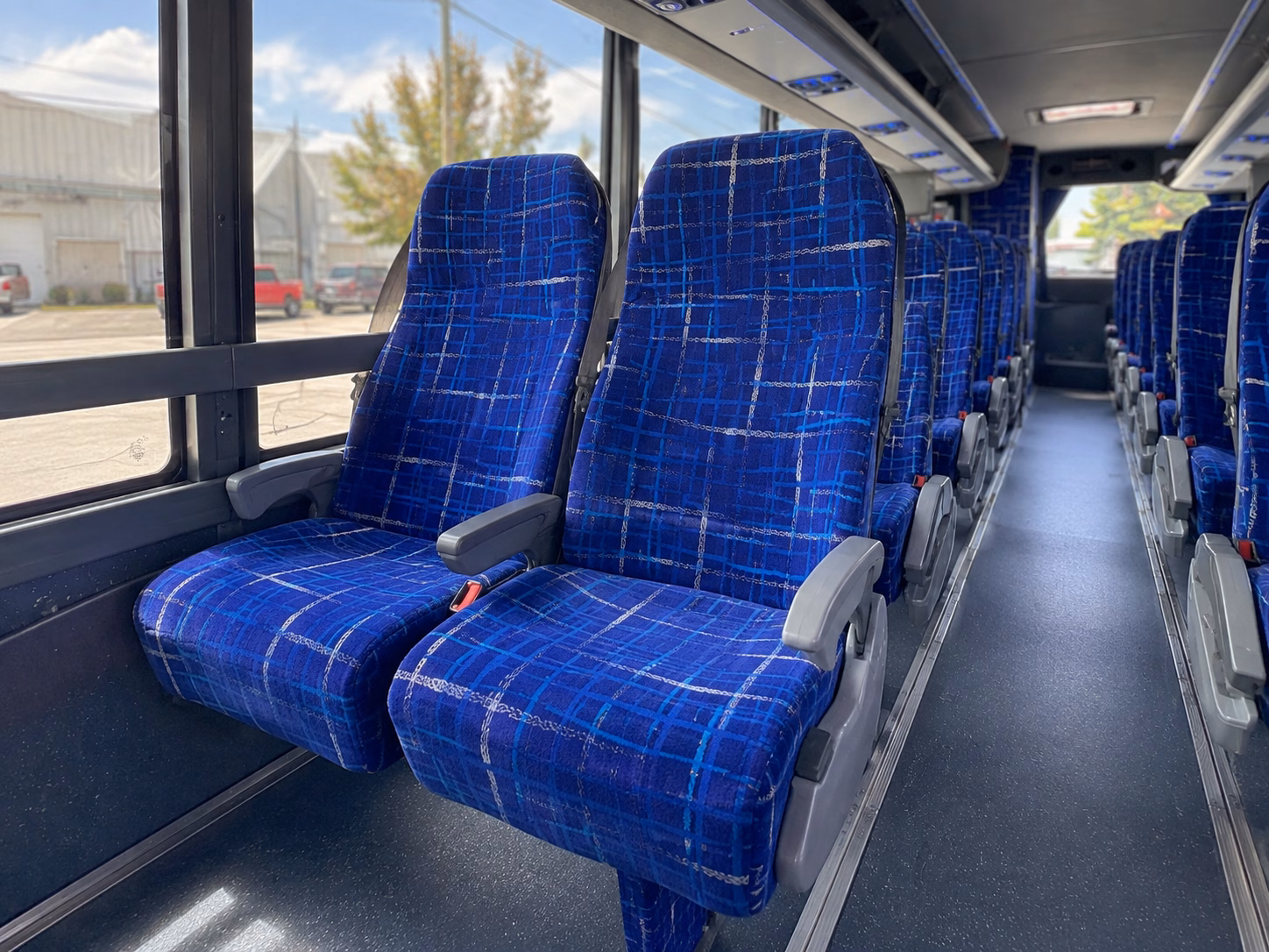 lorain charter bus rental interior